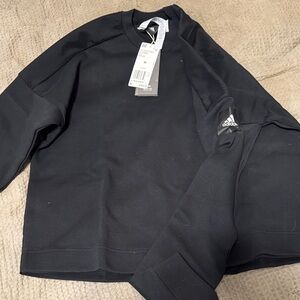 Adidas Men's Crewneck Black Sweater